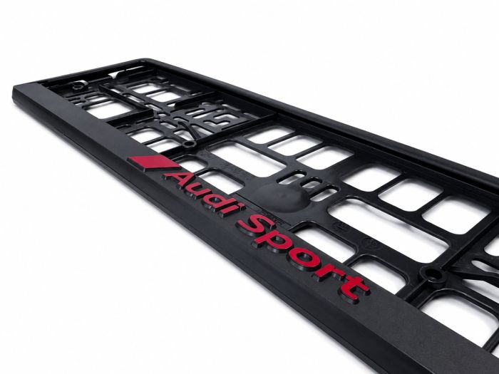 Audi Sport luxe kentekenplaathouder met 3D-logo