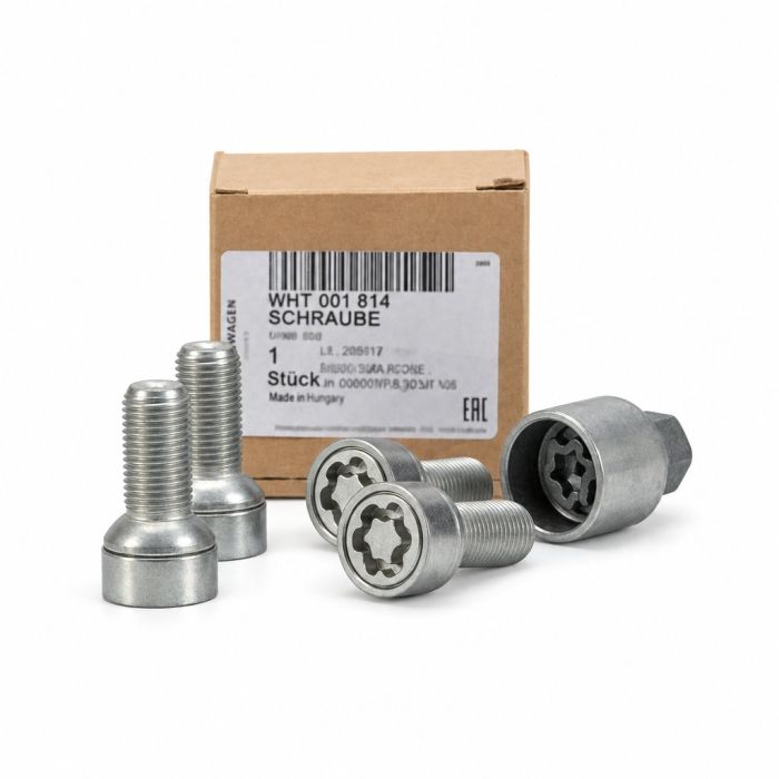 Originele wielbout, antidiefstal, met adapter (M14X1,5X27)