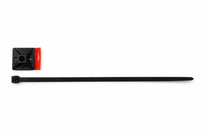 Originele kabelbinder met steunplaat (zelfklevend) (3,6X140MM 19X19MM)