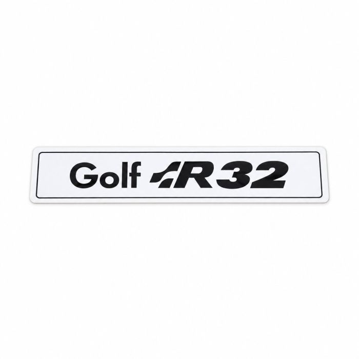 Originele showroomkentekenplaat golf R32