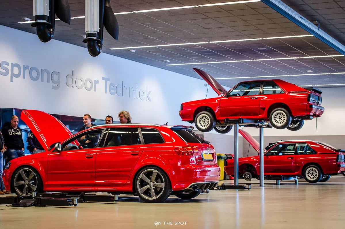 Audi's in de werkplaats